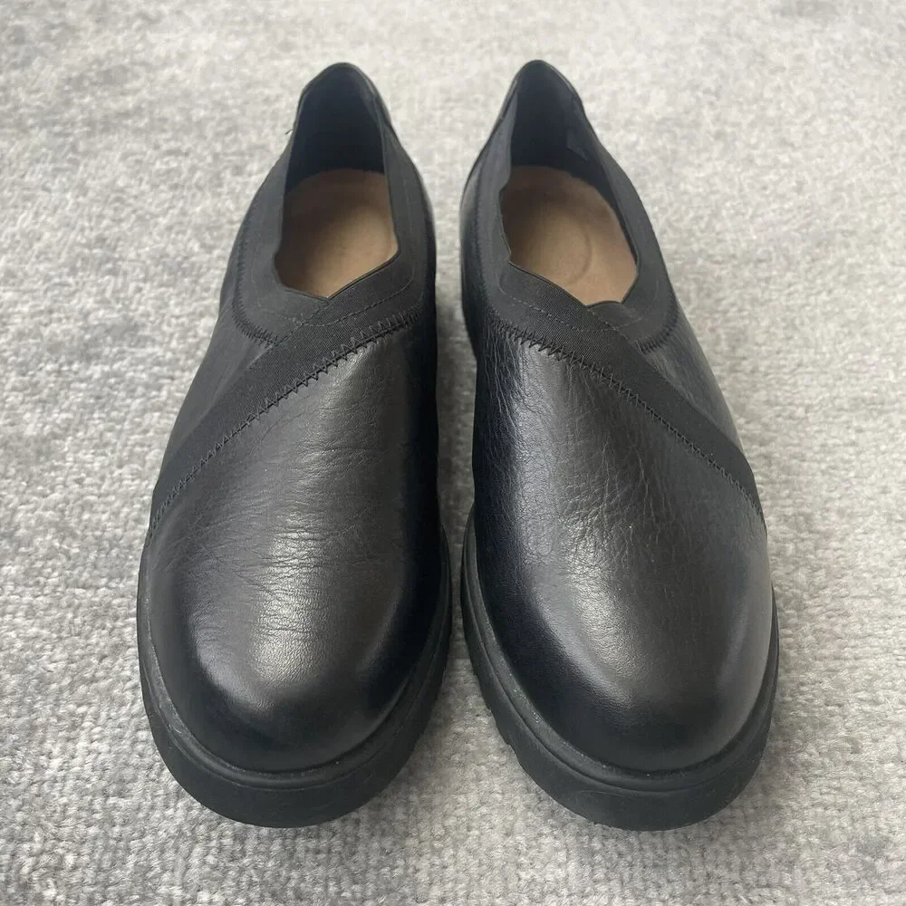 Clarks Shoes Womens Size 9 Black Leather Bellevue Cedar Lightweight Foam Bottom